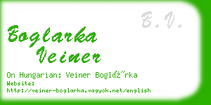 boglarka veiner business card